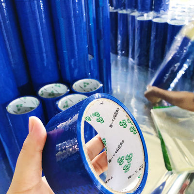 เทปสีน้ําเงินเข้ม Custom Self Adhesive Logo สีกับโลโก้