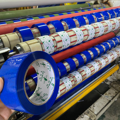 6 รอลล์เทปปิดกล่องสีฟ้าสําหรับบรรจุเทปสีโรงงานจีน